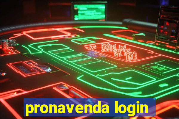 pronavenda login