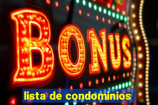 lista de condominios